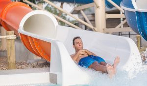 orange slide Josh exiting